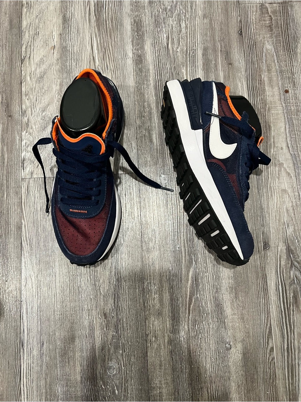 Nike Orange and Navy Kids' Athletic Sneakers - Picture 5 of 6